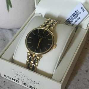 Anne Klein Watch Black and Gold